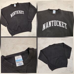Nantucket Black Sweatshirt by Santee